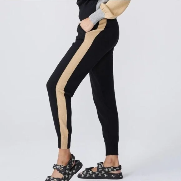 Monrow Color Block Knit Sweatpant Jogger Multi Women's XS - Picture 5 of 10